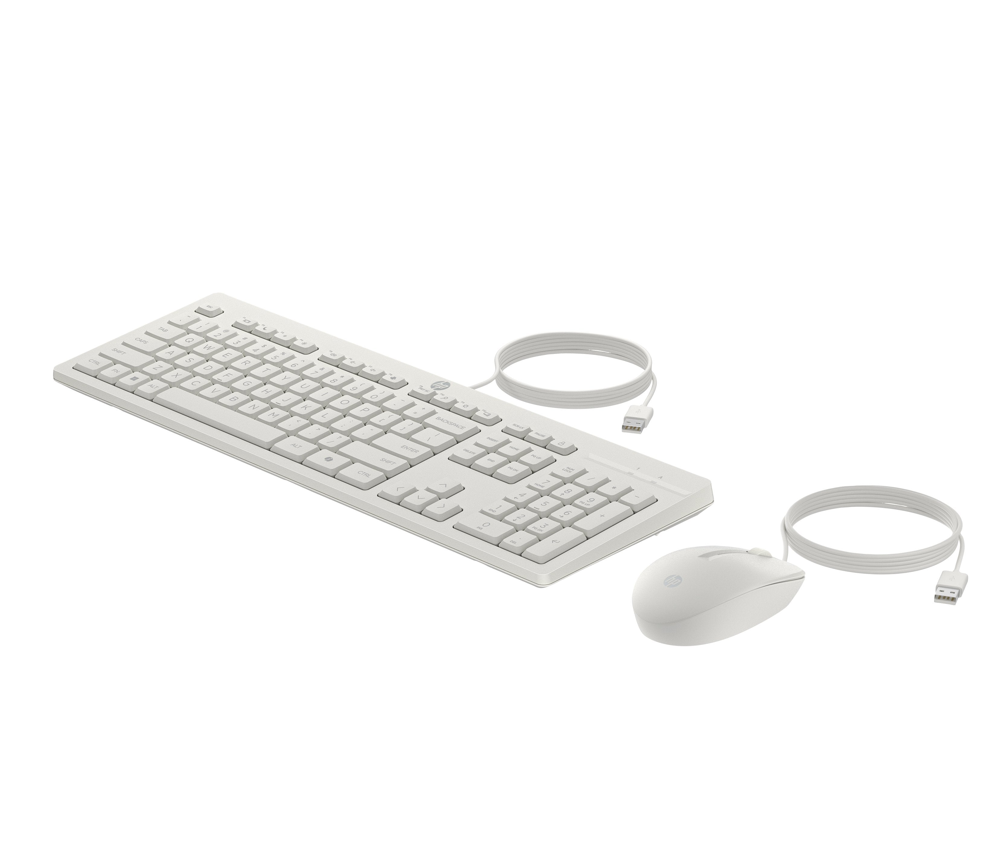 EAN 0198701735489 - HP 225 Wired Mouse and Keyboard Combo G2 Cashmere White teclado Ratón incluido Oficina USB Blanco imagen 6