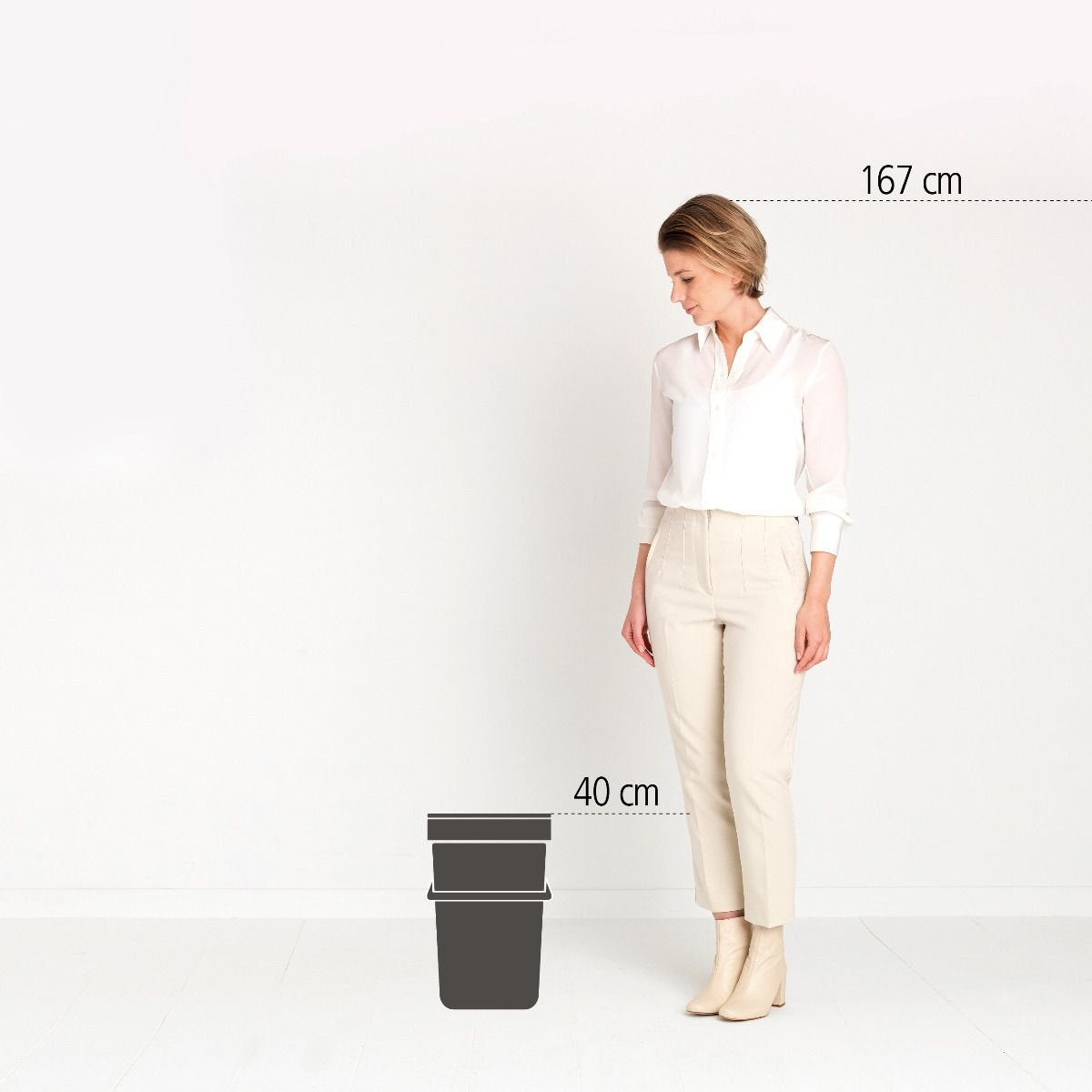 Brabantia Sort & Go Abfallbehäl. Jade Green 16 L