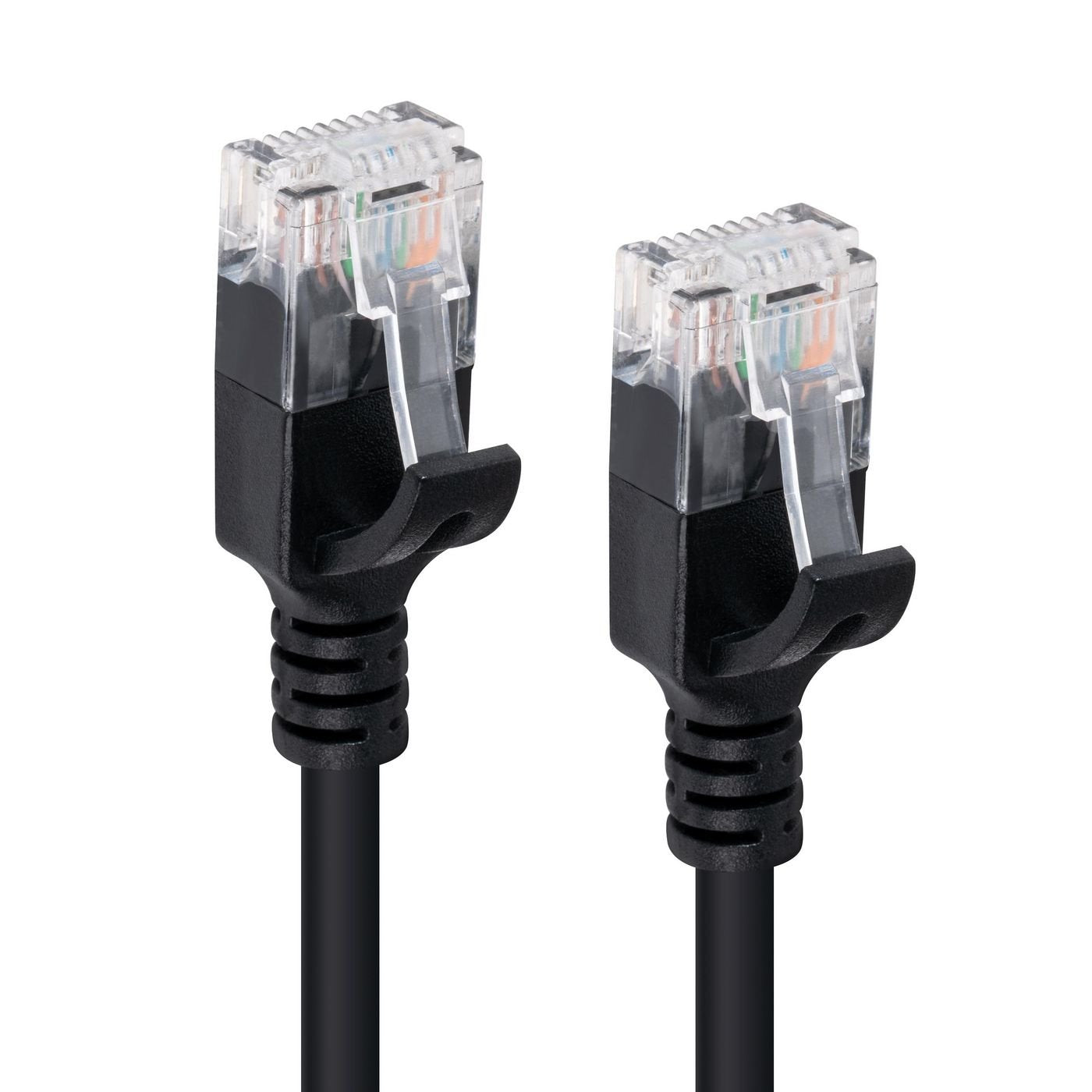 U/Utp Cat6a Slim 2m Black Unshielded Network Cable,