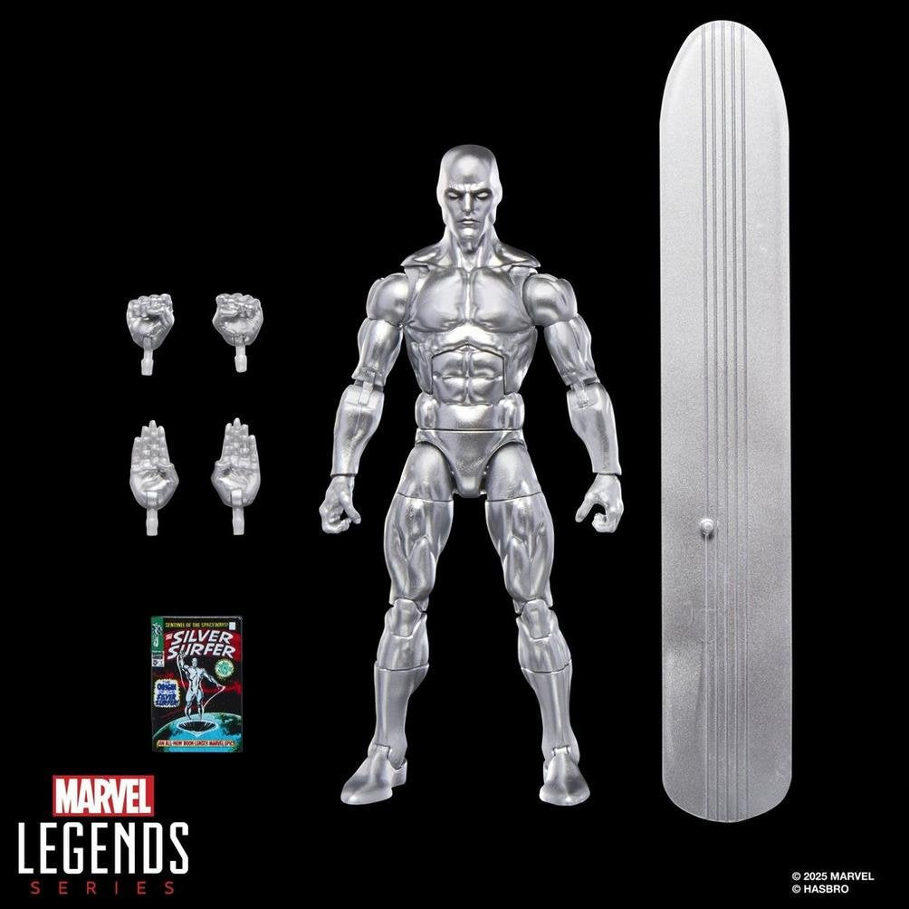 Figura Estela Plateada The Silver Surfer Marvel Legends Series 15cm