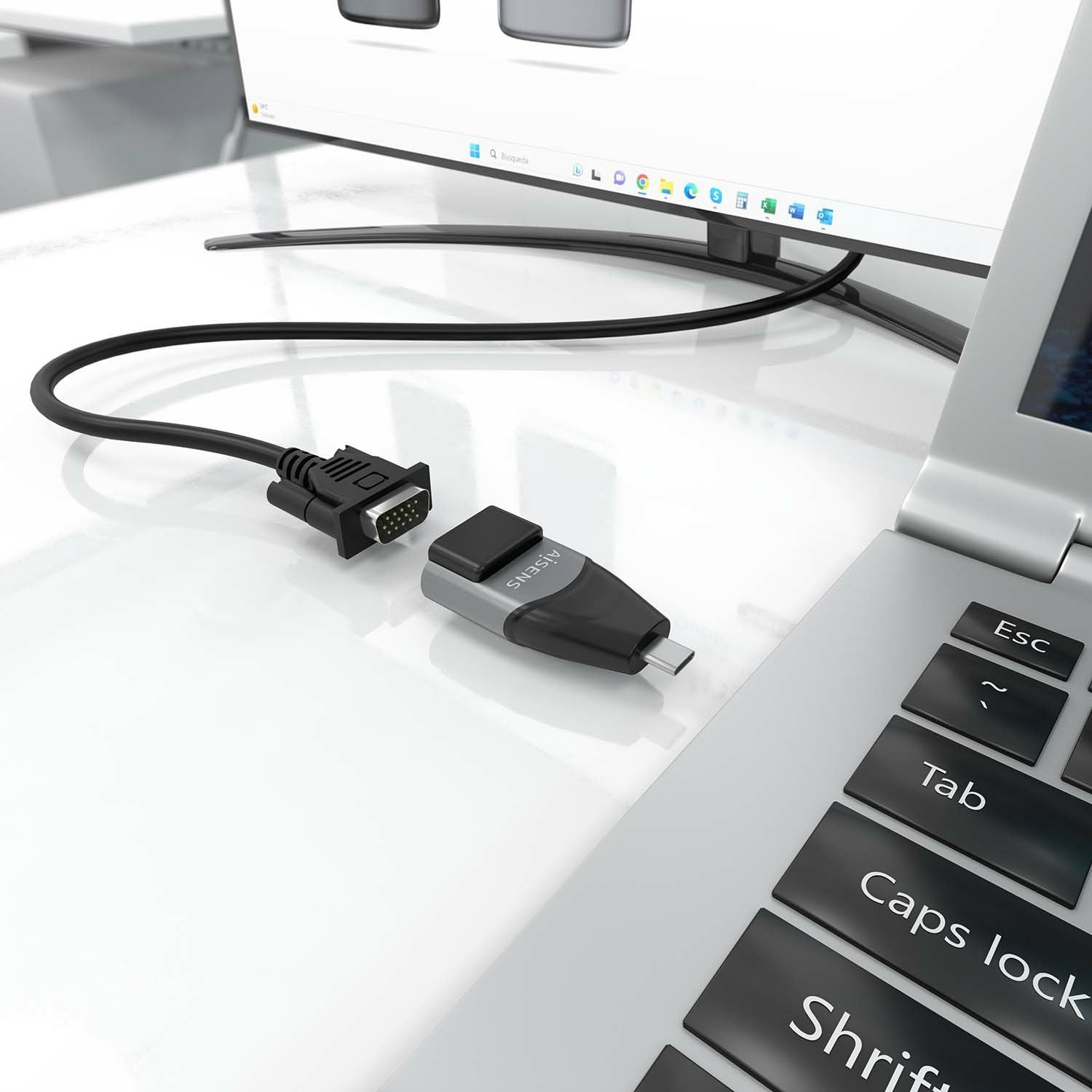 EAN 8435739901168 - AISENS A109-0863 cambiador de género para cable USB C Negro, Gris imagen 4