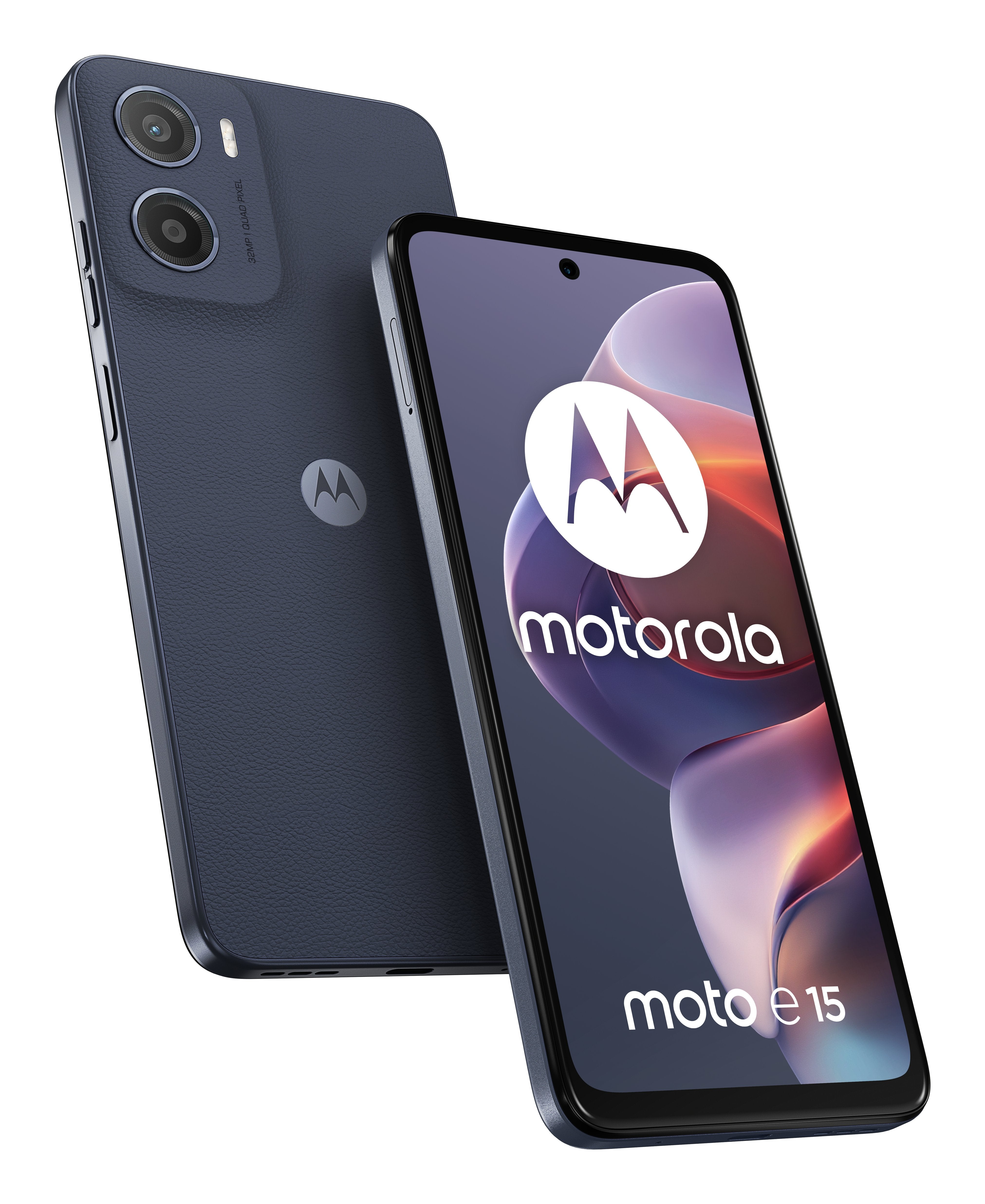 EAN 0840023291791 - Motorola moto e15 16,9 cm (6.67") SIM doble Android 14 Go edition 4G USB Tipo C 2 GB 64 GB 5200 mAh Azul imagen 1
