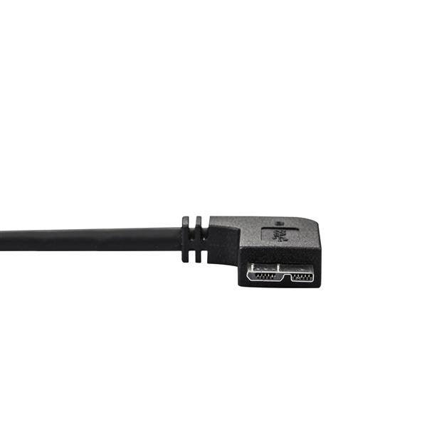 Startech Cable Usb 3.0 A Micro Usb Tipo B Acodado 2m Negro Usb3au2mls