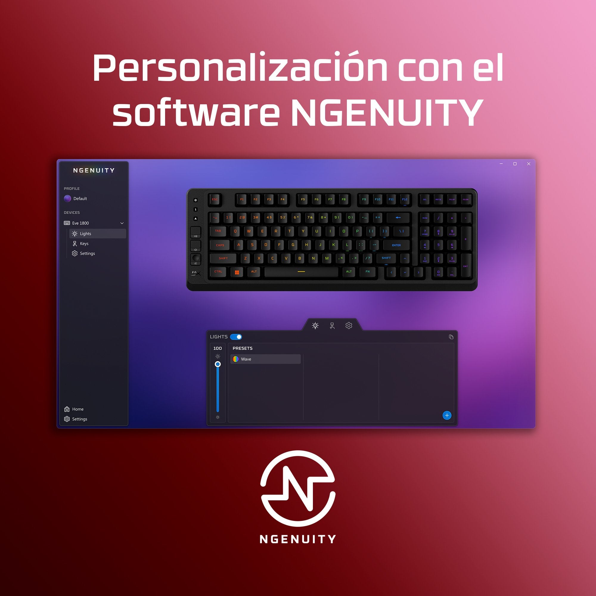 EAN 0198990307855 - HyperX Eve 1800 teclado Juego USB Negro imagen 6