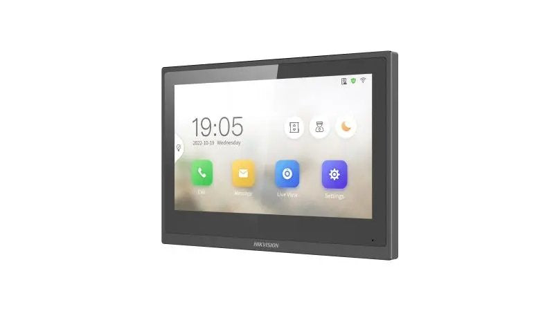 EAN 6931847188214 - Hikvision DS-KH6351-WTE1(O-STD) sistema de intercomunicación de video 17,8 cm (7") Negro imagen 3