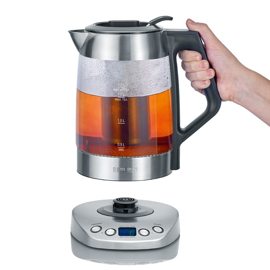 Hervidor De Agua Severin Wk 3479 1,7 L Negro, Acero Inoxidable 3000 W