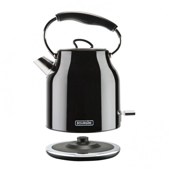 Hervidor De Agua Bourgini Nostalgic Water Kettle Deluxe Negro 1.78l
