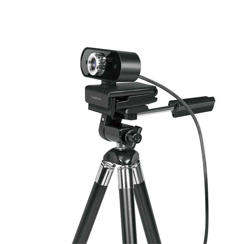 Logilink Webcam Usb 2.0, Hd 1920x1080, Con Micrófono, Negro.