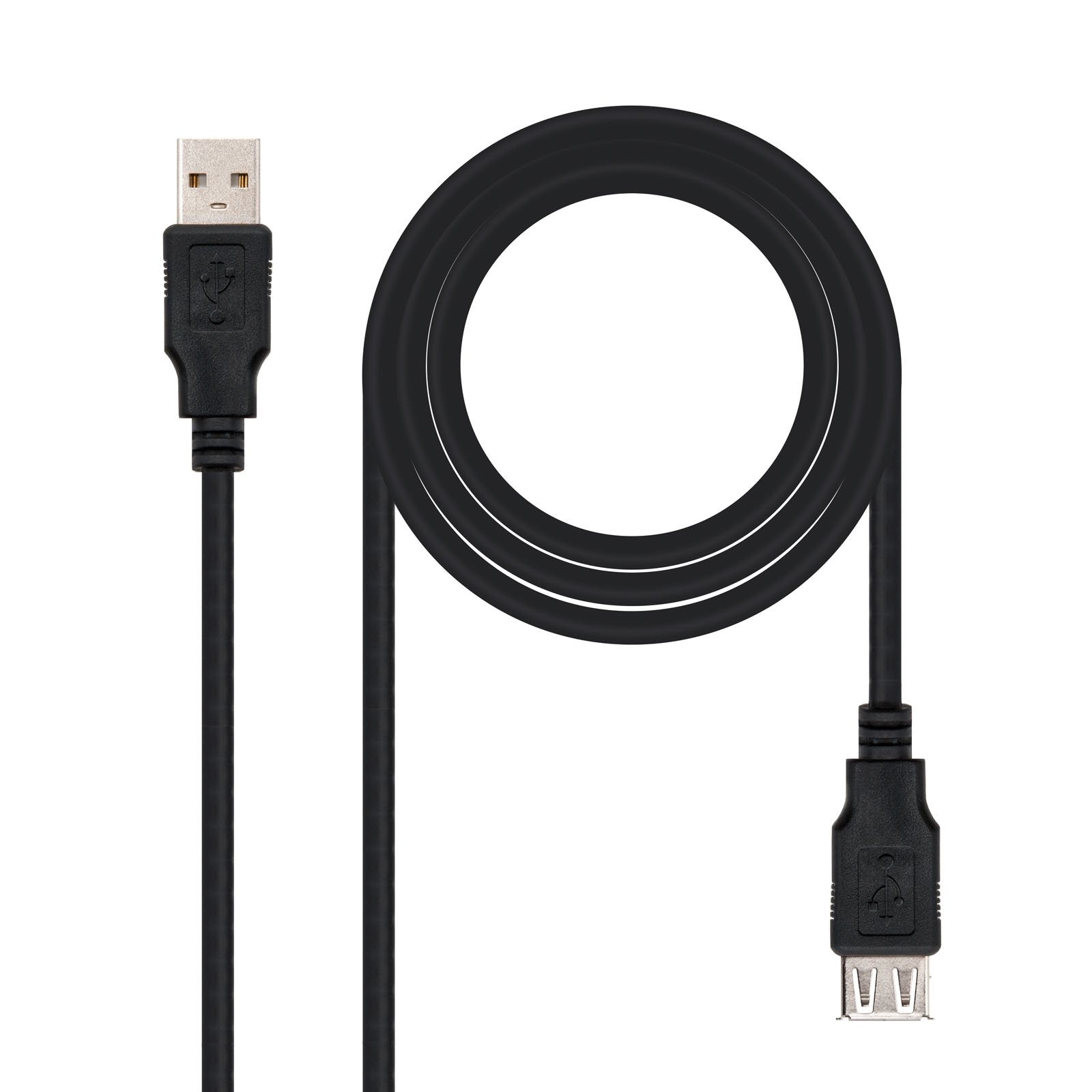 EAN 8433281002982 - Nanocable 10.01.0203-BK cable USB USB 2.0 1,8 m USB A imagen 1