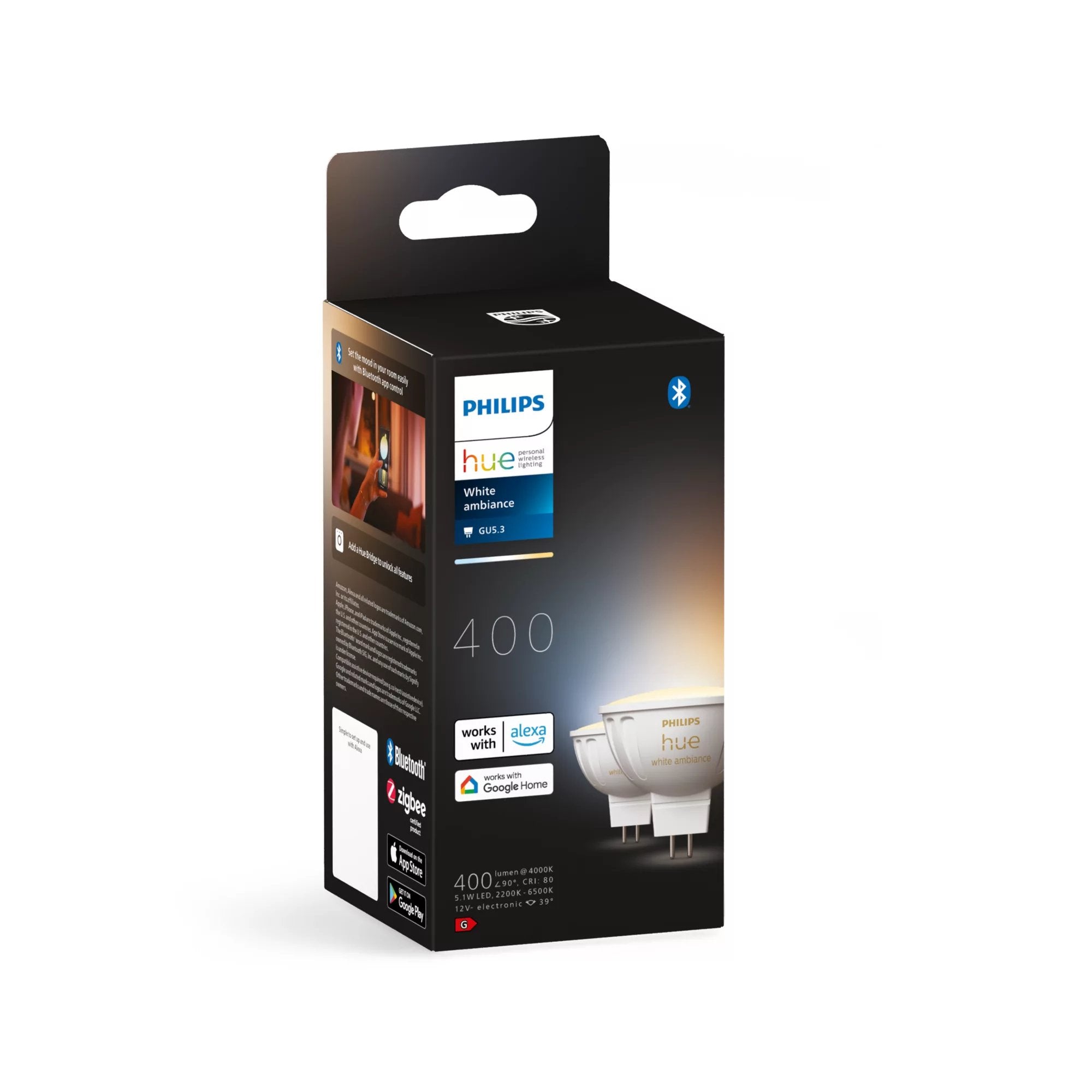 EAN 8719514491588 - Philips Hue White ambiance 8719514491588 iluminación inteligente Bombilla inteligente Bluetooth/Zigbee 5, imagen 2