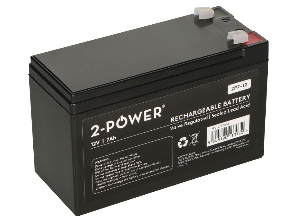 2-Power 2-Power 12v 7ah Vrla Batería Para For Multiple Ups Applications (Apc Rbc2) 2p7-12