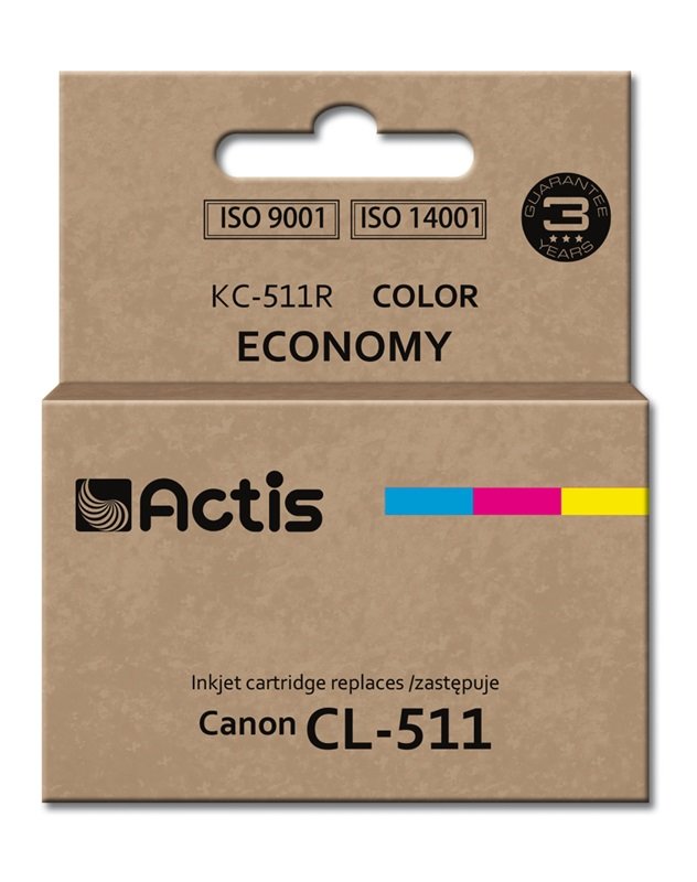 EAN 5901443097686 - Actis KC-511R cartucho de tinta 1 pieza(s) Compatible Rendimiento estándar Cian, Magenta, Amarillo imagen 1