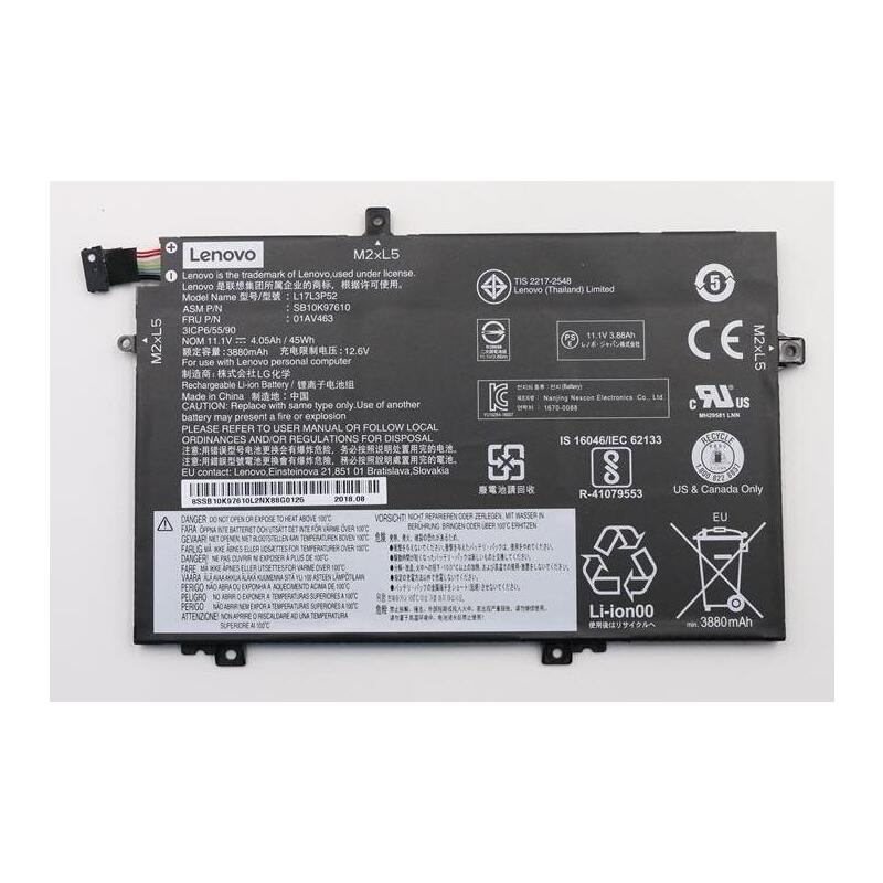 45wh Lithium-Ion Internal Battery For Lenovo Laptops