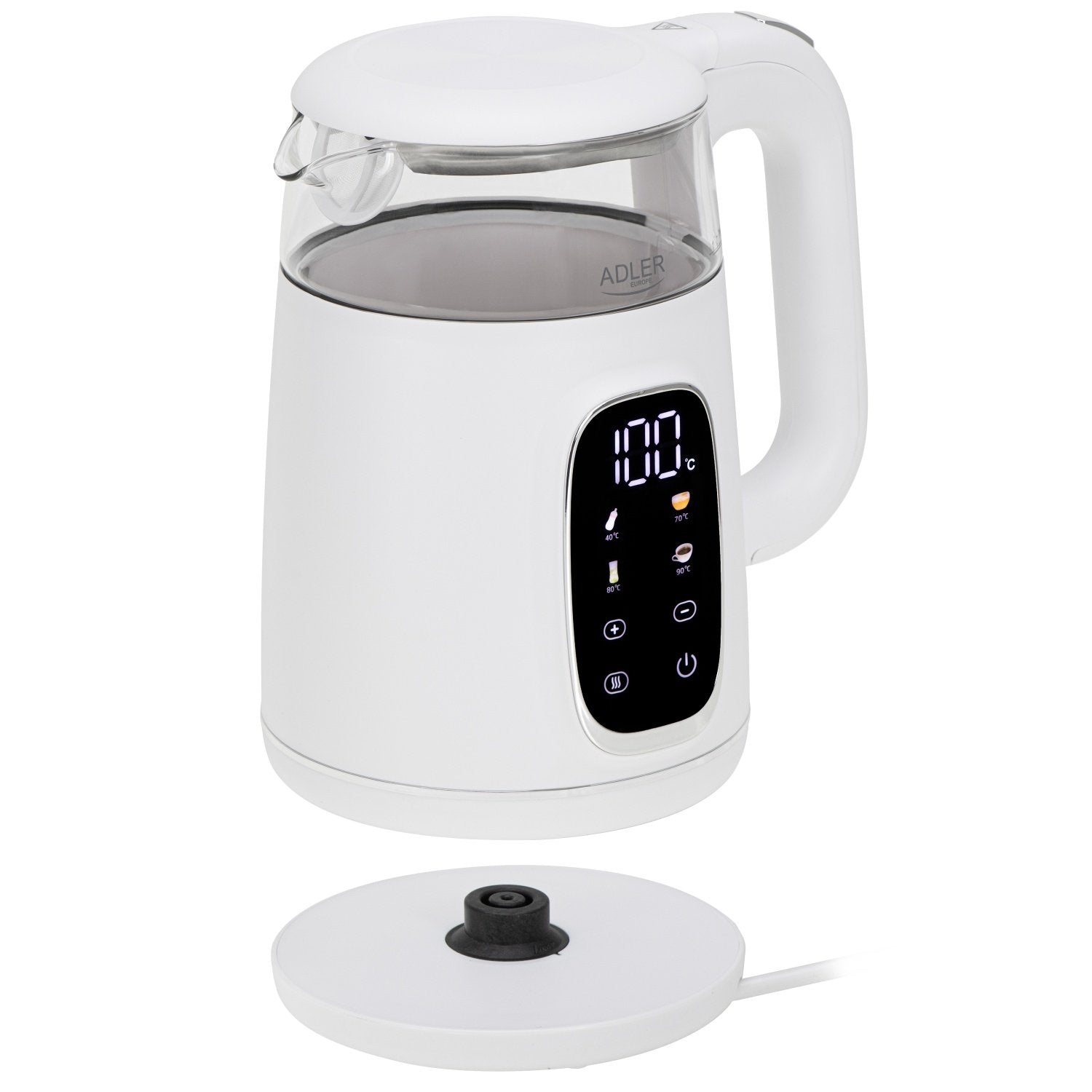 EAN 5905575907820 - Adler AD 1305WS tetera eléctrica 1,7 L 2200 W Transparente, Blanco, Plata imagen 5