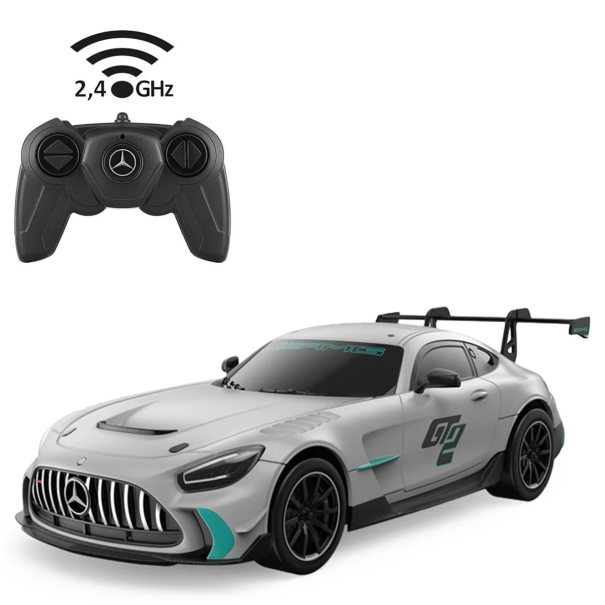 Jamara Mercedes-Benz Amg Gt2 1:24 2,4 Ghz Gris 6+