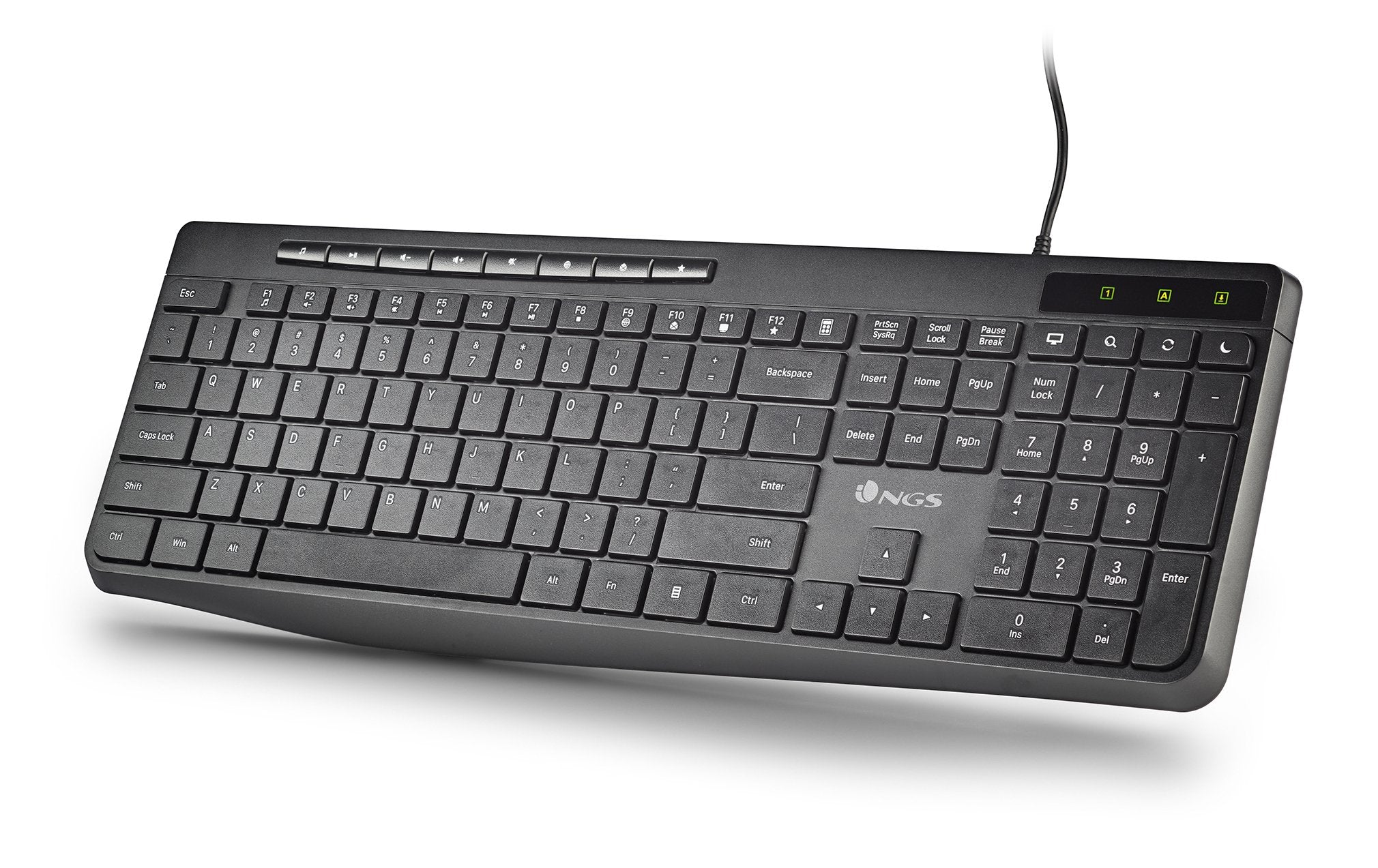 EAN 8435430625707 - NGS SPECTRA (QUERTY, ES) teclado Hogar / Oficina USB QWERTY Español Negro imagen 2