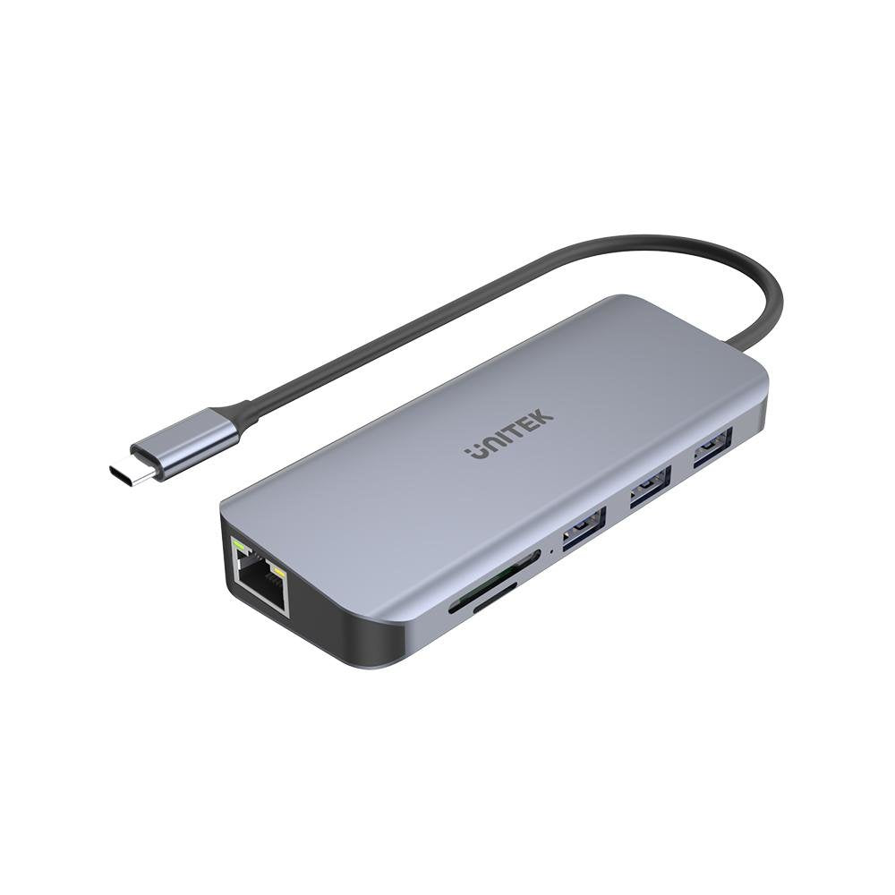 Unitek Hub Usb-C 3xusb 3.1 Pd Hdmi Sd Vga Rj45 D1026b