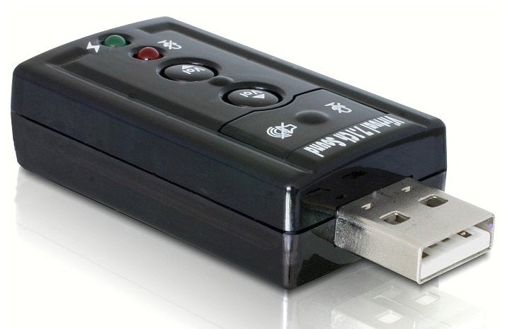 Delock Adaptador De Sonido Usb 7.1 Jack - Auricular Y Microfono