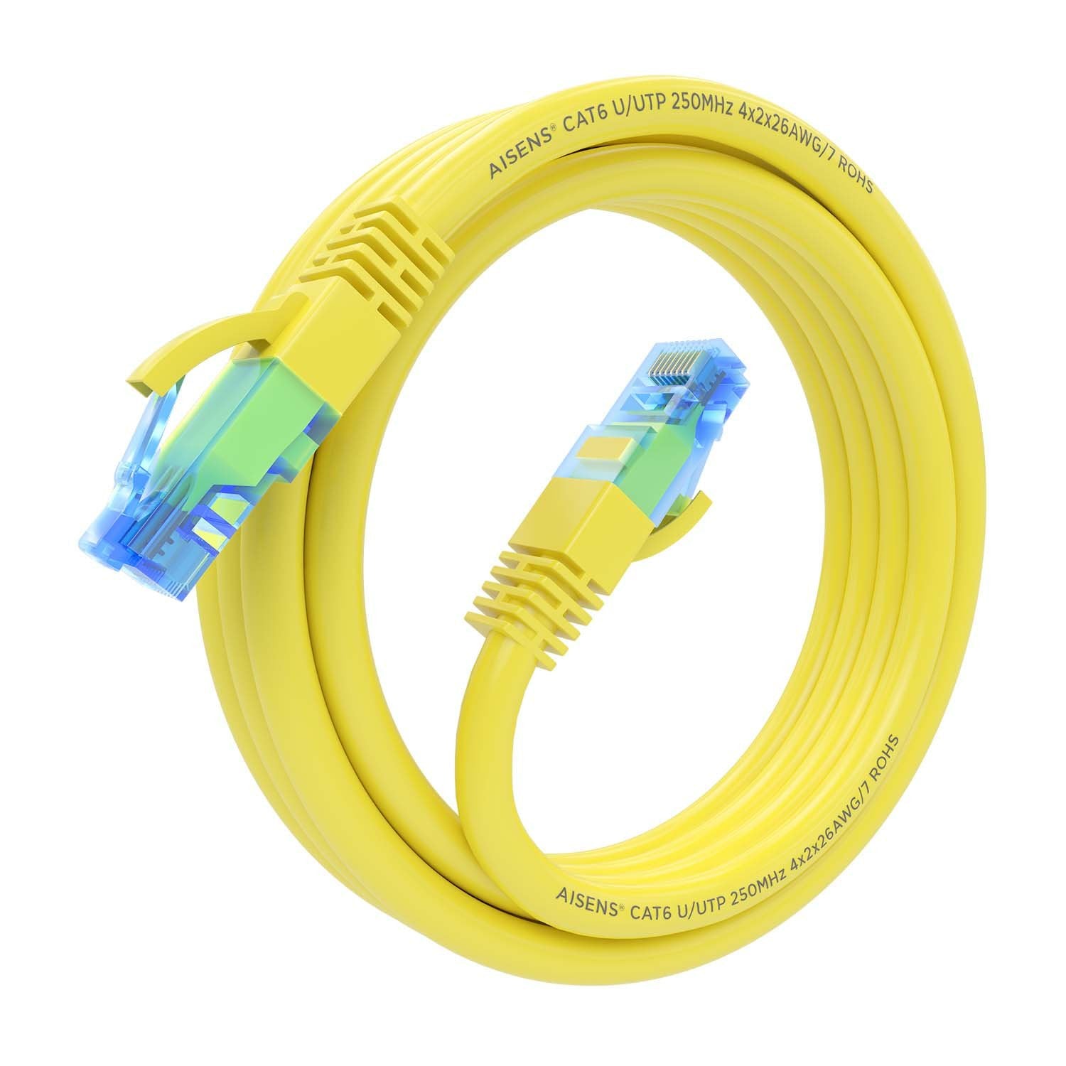 Aisens Cable De Red Rj45 Cat.6 Utp Awg26 Cca - 2m - Amarillo