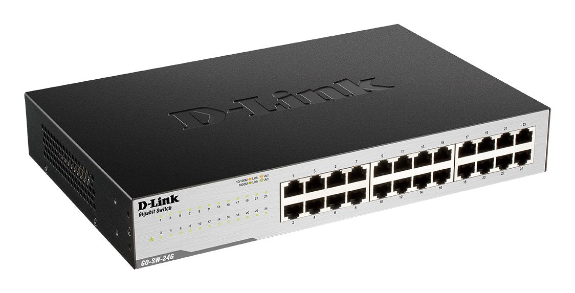 D-Link Switch Go-Sw-24g 24 Puertos 10/100/1000 Carcasa Plastico