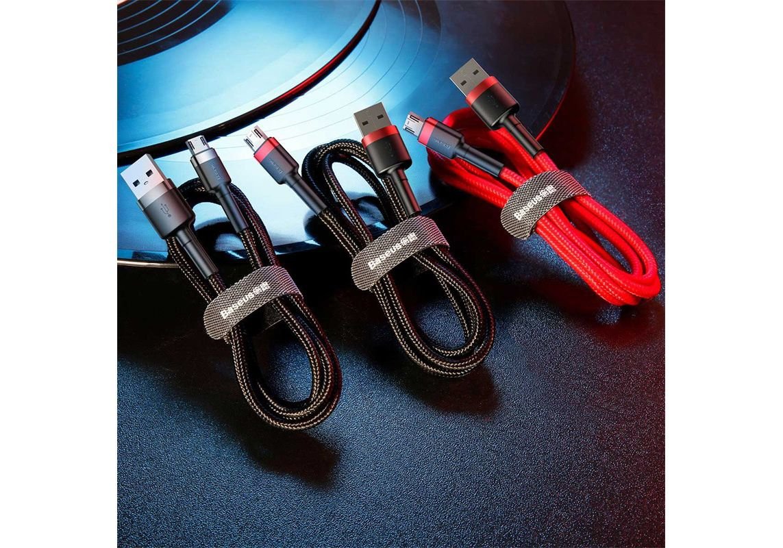 Cable Micro Usb Baseus Cafule 1.5a 2m (Red & Black)