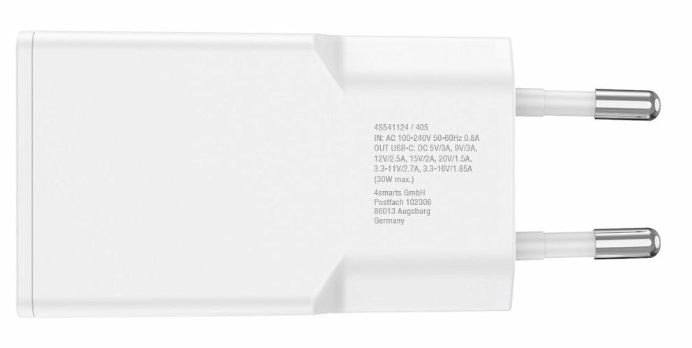 EAN 4252011909025 - 4smarts 541124 cargador de dispositivo móvil Smartphone Blanco Corriente alterna Carga rápida Interior imagen 3