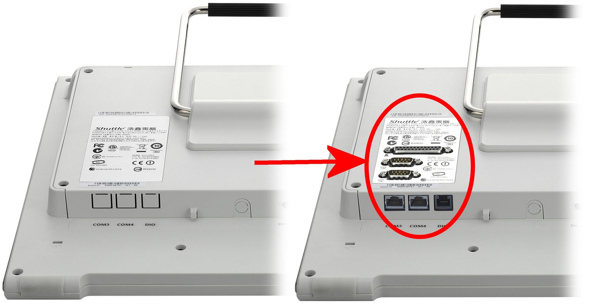 Equipo Shuttle Ac. Paralelo/Serie/Rj11/Rj45 X50v6