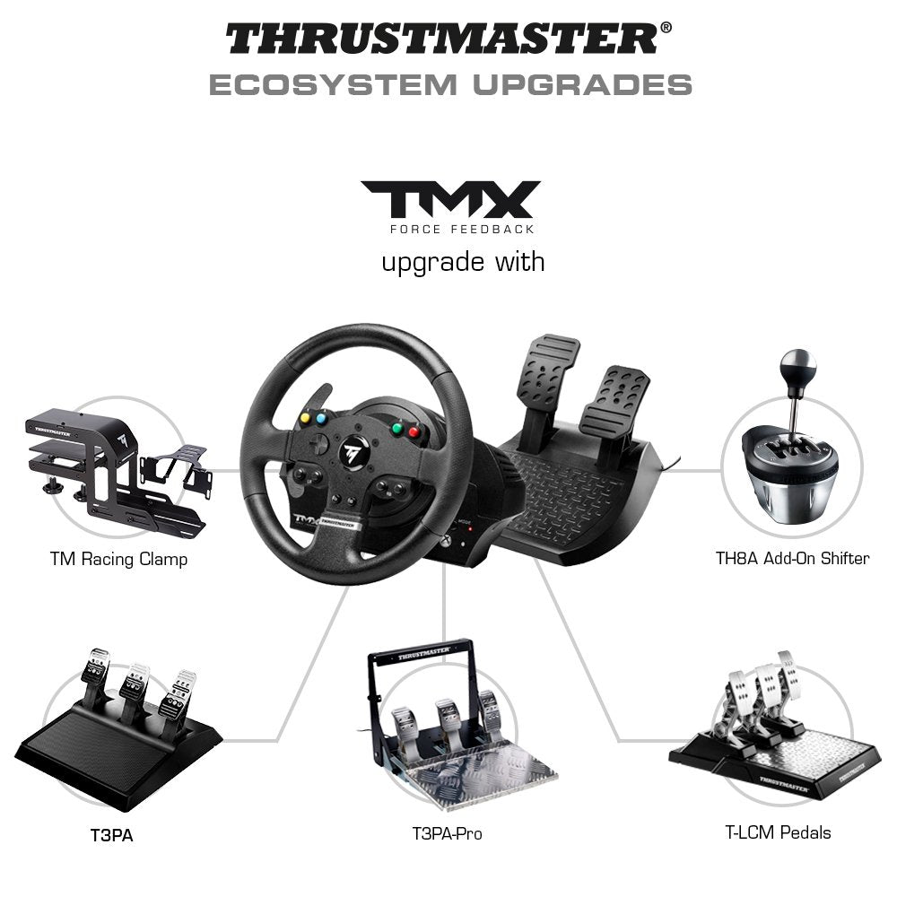 Thrustmaster Tmx Force Feedback Negro Volante Pc, Xbox One Negro, Volante, Pc, Xbox One, Botón Menú, Alámbrico, Negro, Windows 10 Education, Windows 10 Education X64, Windows 10 Enterprise, Windows 10 Enterprise X64,...