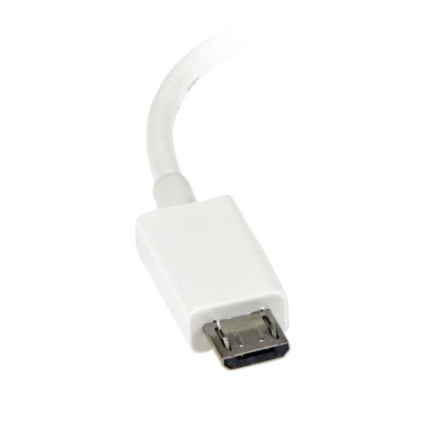 Startech Cable Adaptador Micro Usb A Usb M/H Otg 0.12m Blanco Uusbotgw