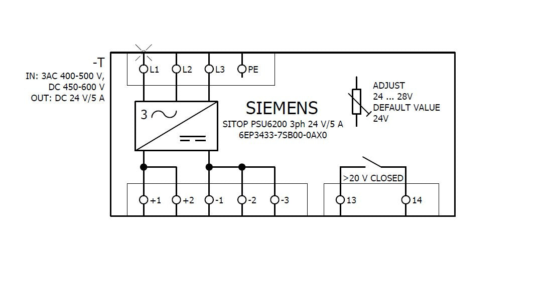 Siemens 6ep34337sb000ax0 Fuente De Alimentación Para Carril Din Din-Rail 5 A Cantidad Salidas 1 X