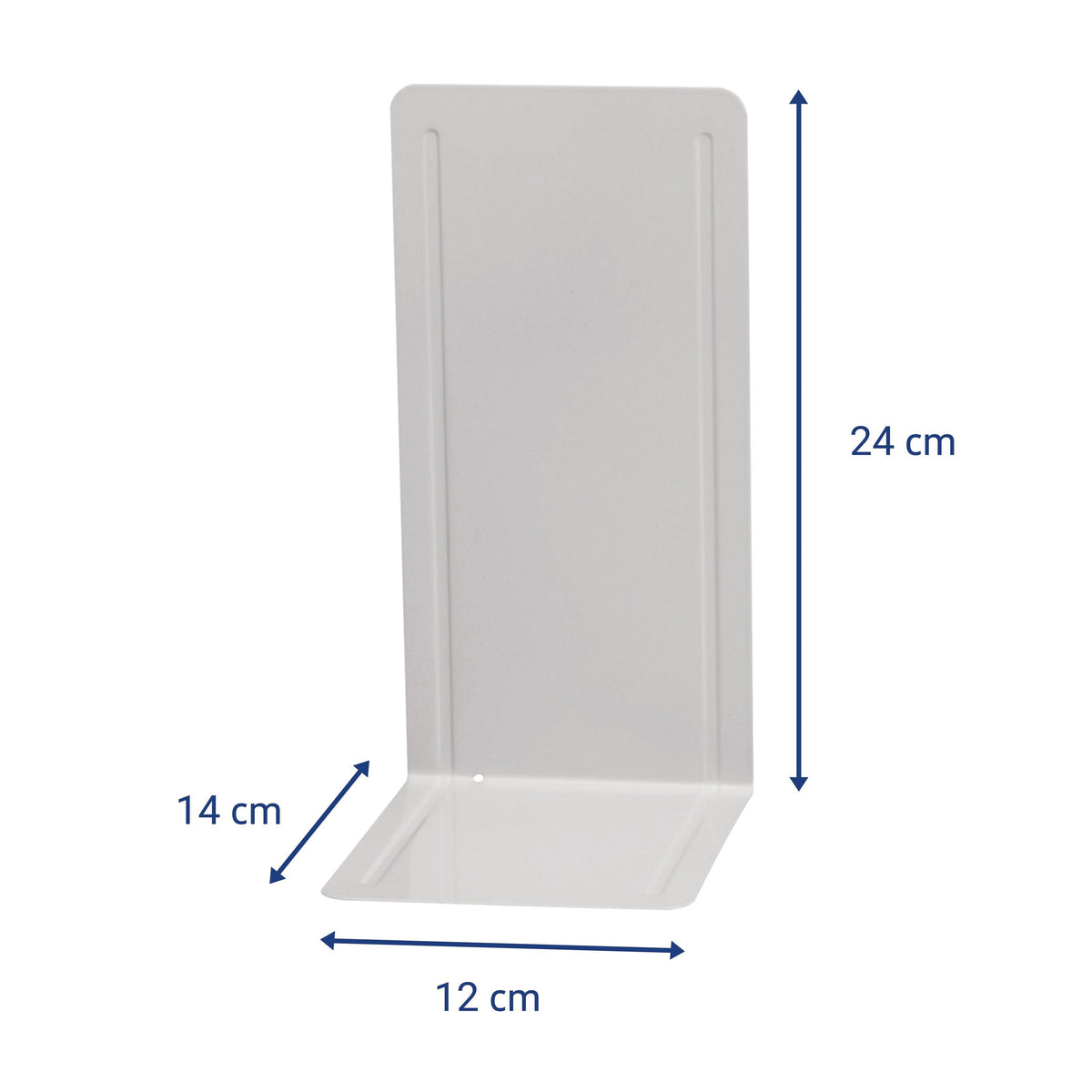 Sujetalibros 12,0 X 14,0 X 24,0 Cm Gris