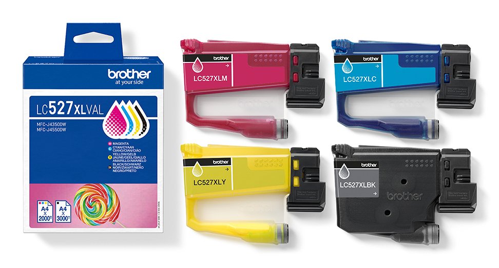 EAN 4977766842211 - Brother LC527XLVAL cartucho de tinta 4 pieza(s) Original Alto rendimiento (XL) Negro, Cian, Magenta, Amar imagen 4