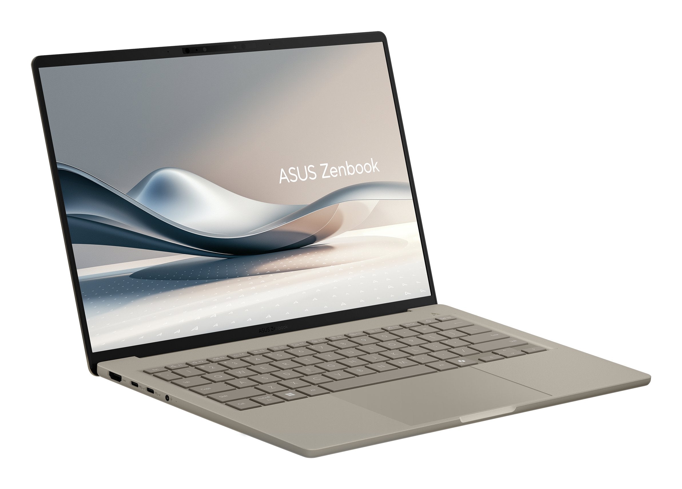 Asus Zenbook A14 Oled Ux3407qa-Qd283w Copilot+ Pc - Ordenador Portátil 14" Wuxga (Qualcomm Snapdragon X (X1-26-100), 32gb Ram, 1tb Ssd, Adreno Gpu, Windows 11 Home) Beige Zabriskie - Teclado Qwerty Español