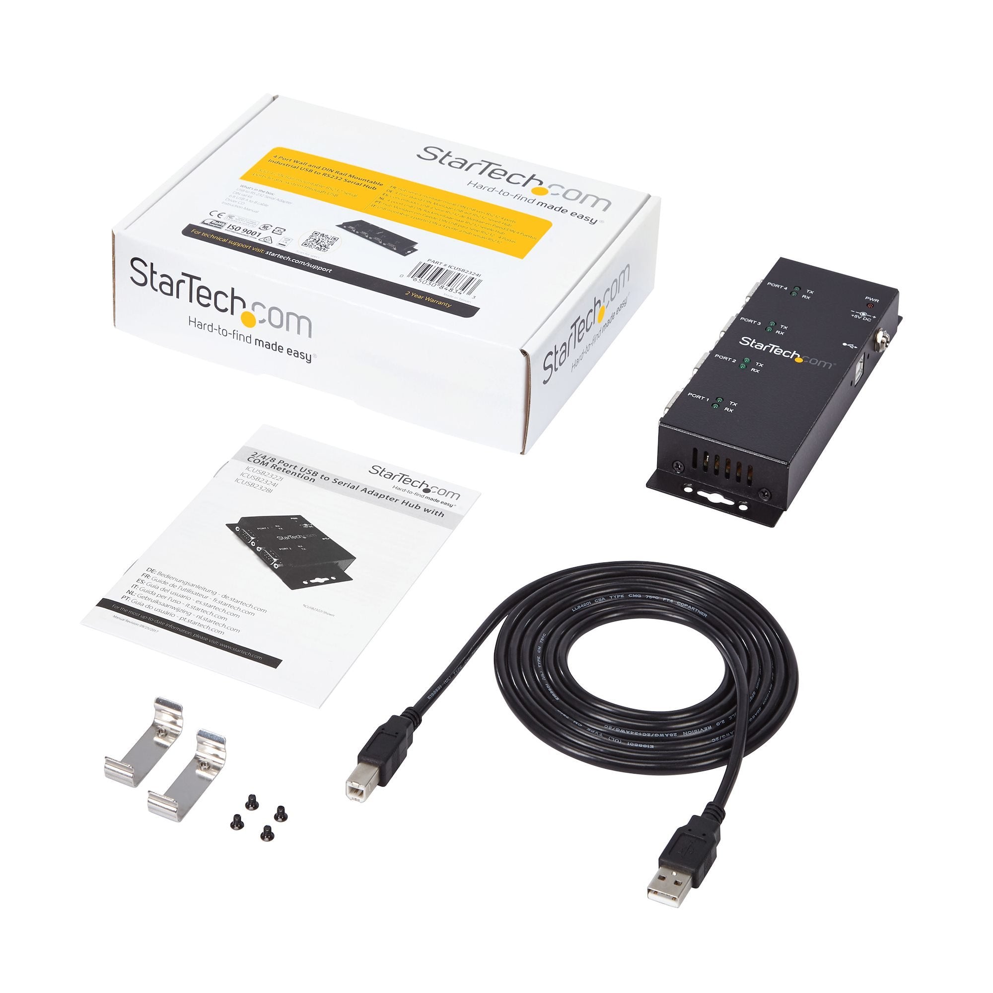 Startech Concentrador Adaptador Usb A Serie Rs232