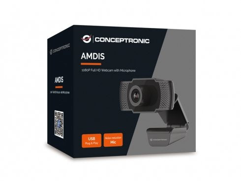 EAN 4015867223802 - Conceptronic AMDIS cámara web 2 MP 1920 x 1080 Pixeles USB 2.0 Negro imagen 4