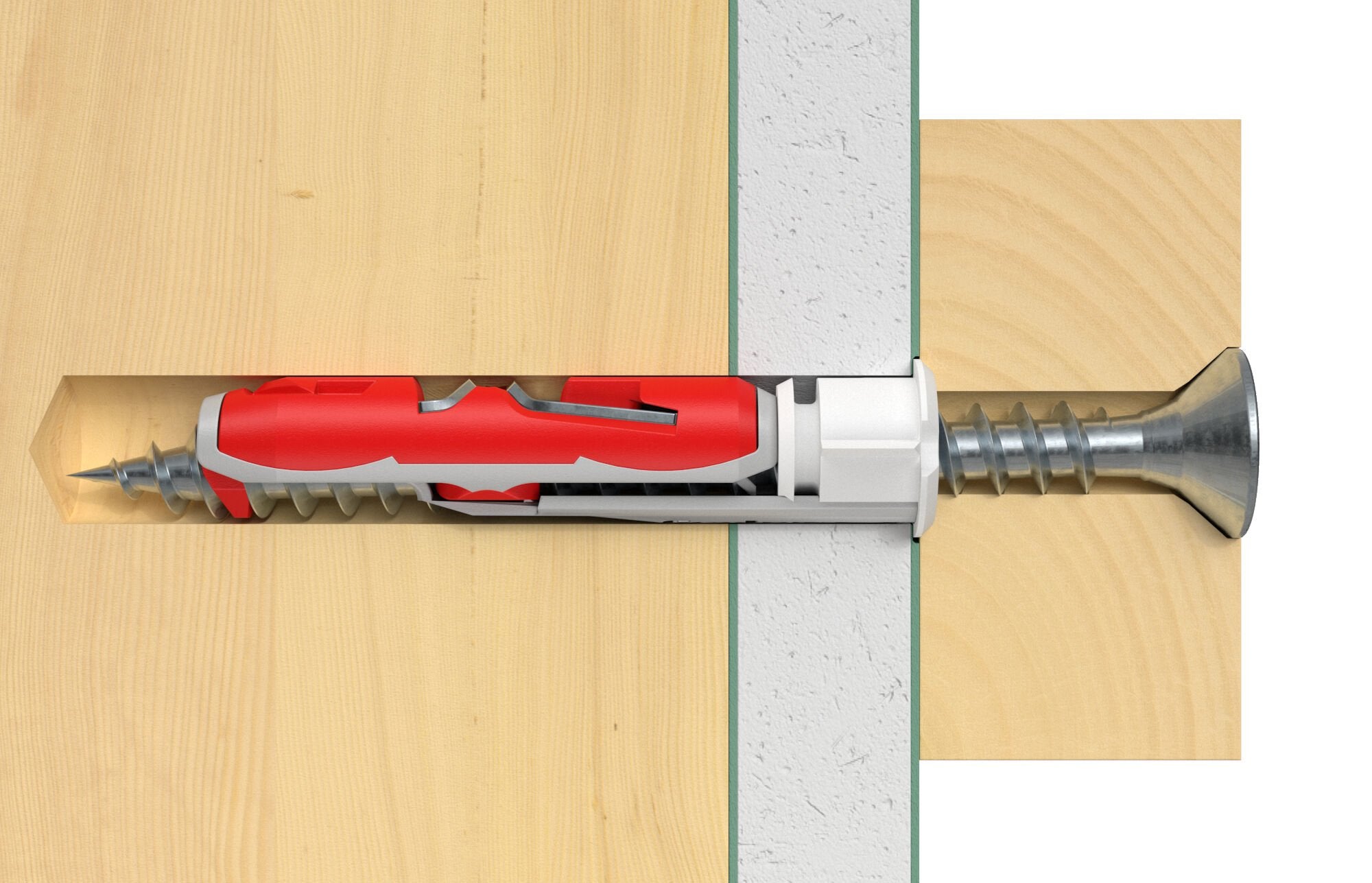 EAN 4048962254112 - Fischer 537262 tornillo de anclaje y taco 2 pieza(s) Juego de enchufes de pared y tornillos 50 mm imagen 7