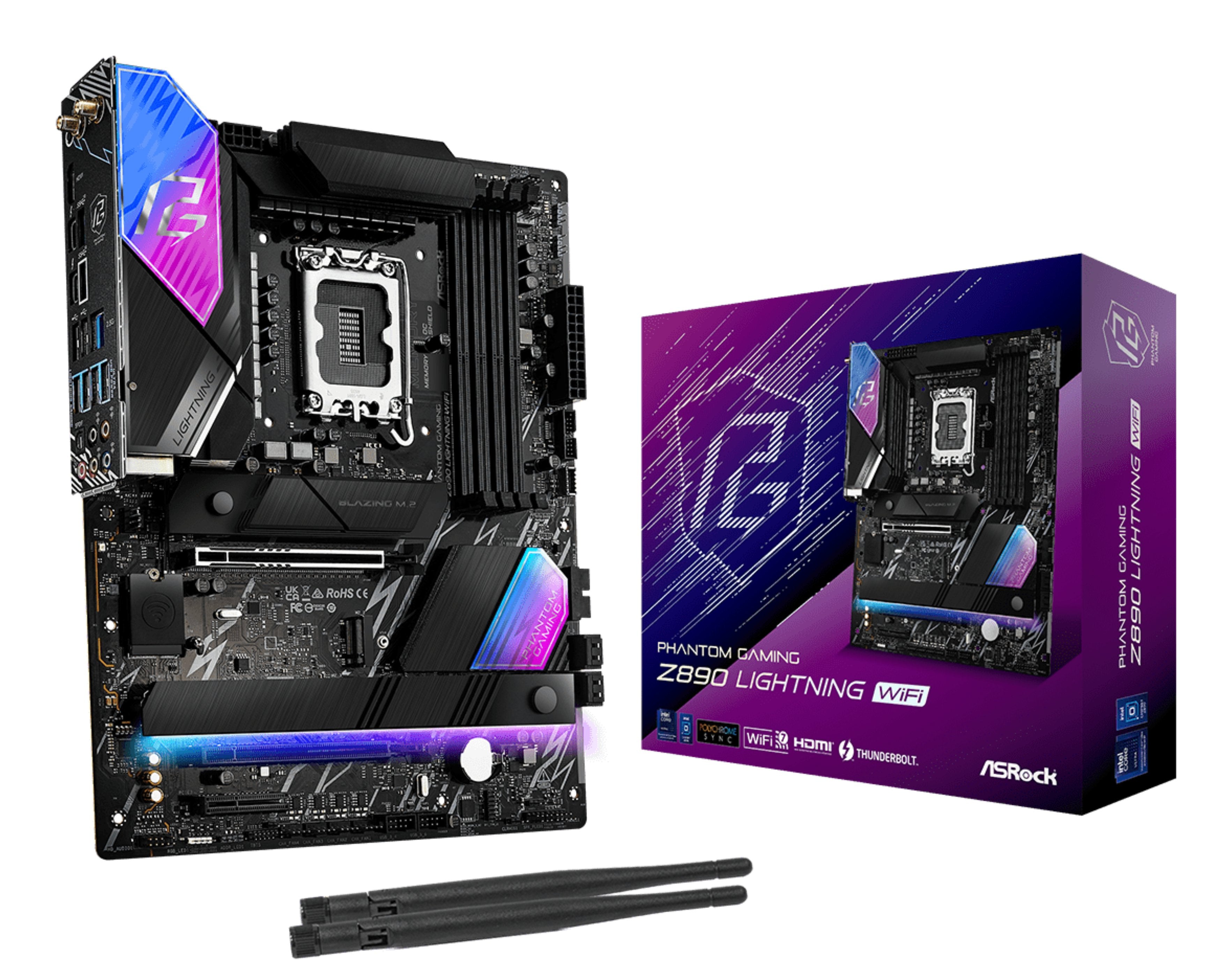 EAN 4710483947513 - Asrock Z890 Lightning WiFi Intel Z890 LGA 1851 (Socket V1) ATX imagen 1