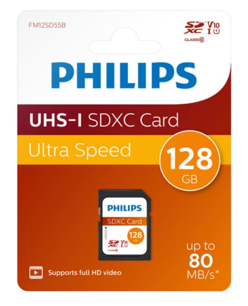 Philips Fm12sd55b/00 Memoria Flash 128 Gb Sdxc Clase 10 Uhs-I