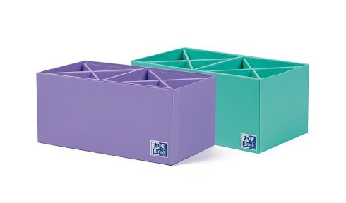 EAN 8427291047224 - Oxford 400175164 bandeja de escritorio/organizador Caja de cartón Lila, Color menta imagen 1