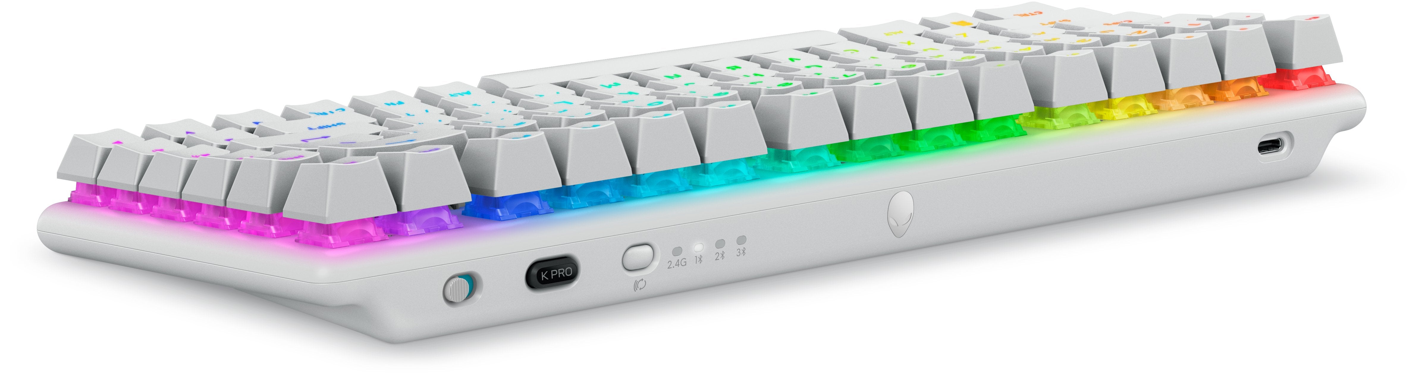 EAN 5397184877456 - Alienware Pro Wireless Gaming Keyboard teclado Juego USB + RF Wireless + Bluetooth Blanco imagen 4