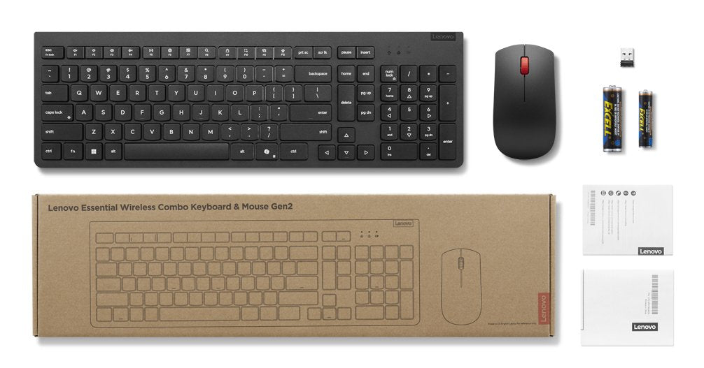 EAN 195892116721 - Lenovo 4X31R64481 teclado Ratón incluido Hogar / Oficina RF inalámbrico Ruso Negro imagen 6
