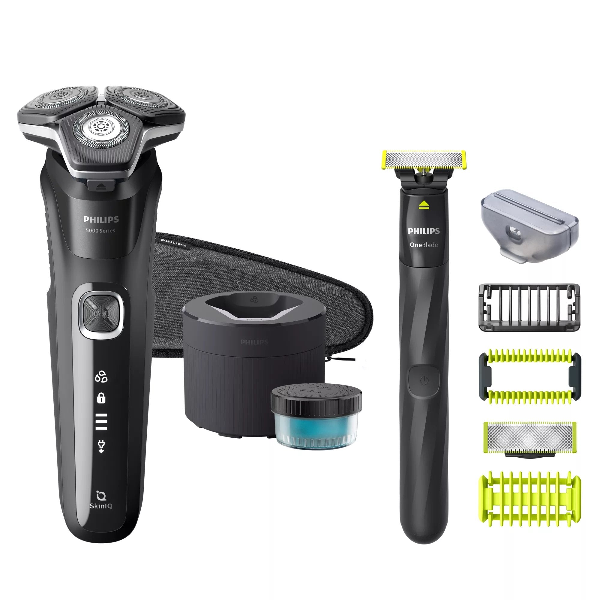EAN 8720689008525 - Philips SHAVER Series 5000 S5898/79 afeitadora Máquina de afeitar de rotación Recortadora Cromo imagen 1