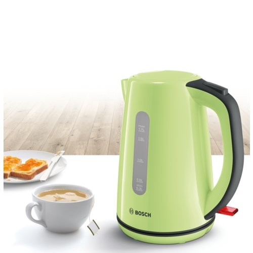 EAN 4242002992938 - Bosch TWK7506 tetera eléctrica 1,7 L 2200 W Negro, Verde imagen 2