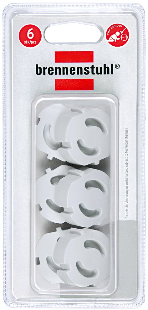 Brennenstuhl Proteccion Enchufes Niños 6 Piezas Gris