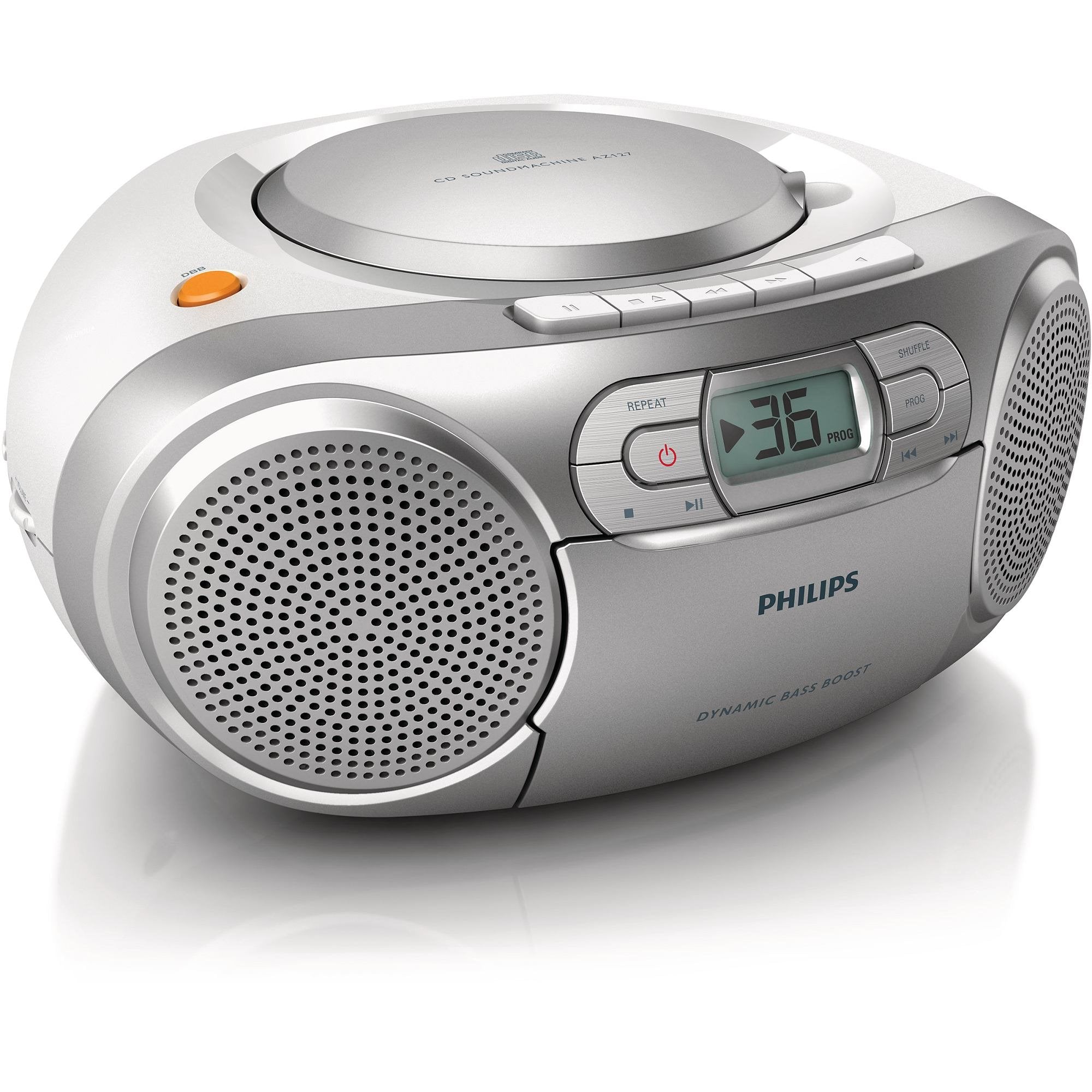 EAN 8712581660192 - Philips AZ127/12 reproductor de CD Gris Reproductor de CD portátil imagen 1