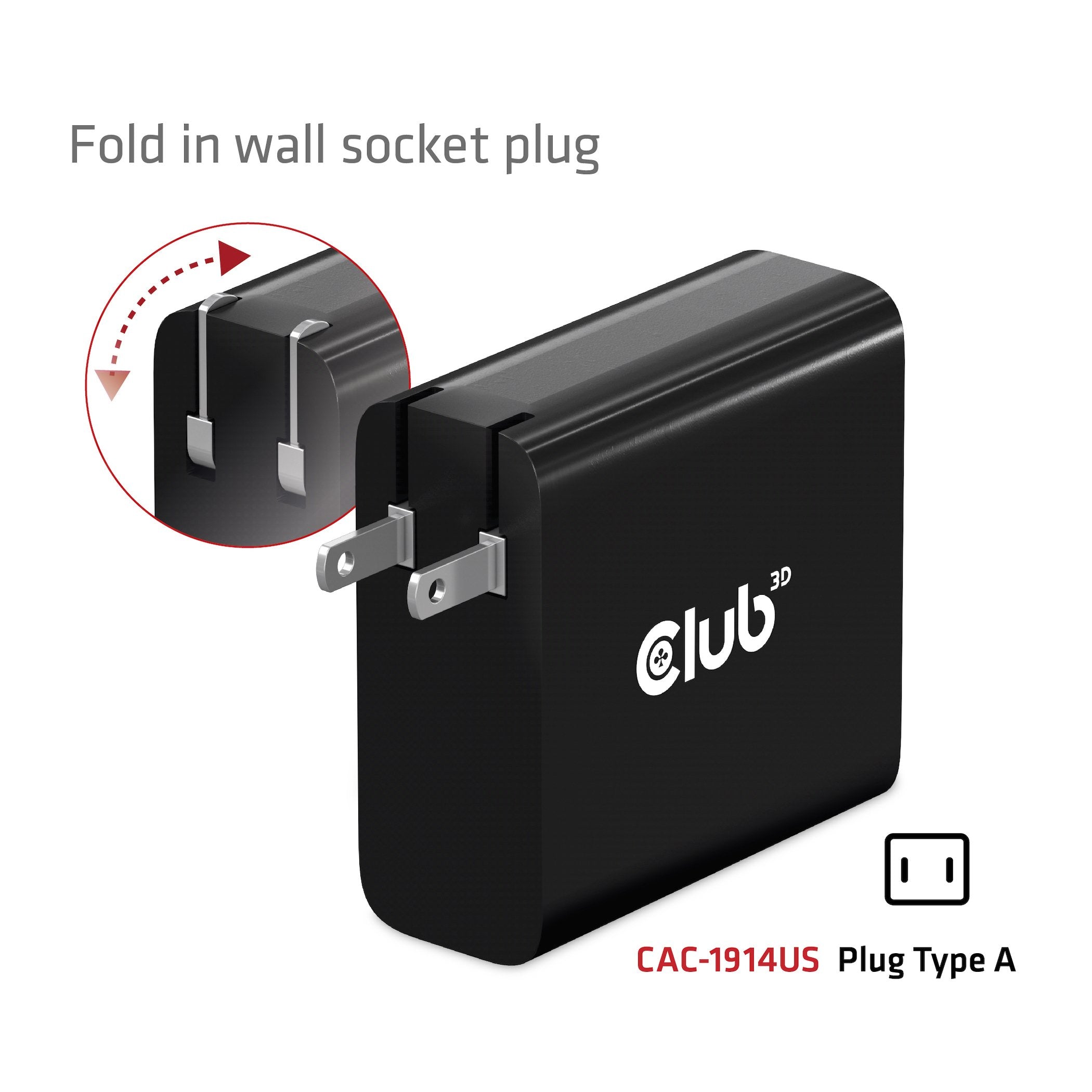Club3d Cargador 1xusb Typ C, Pd 140w Retail