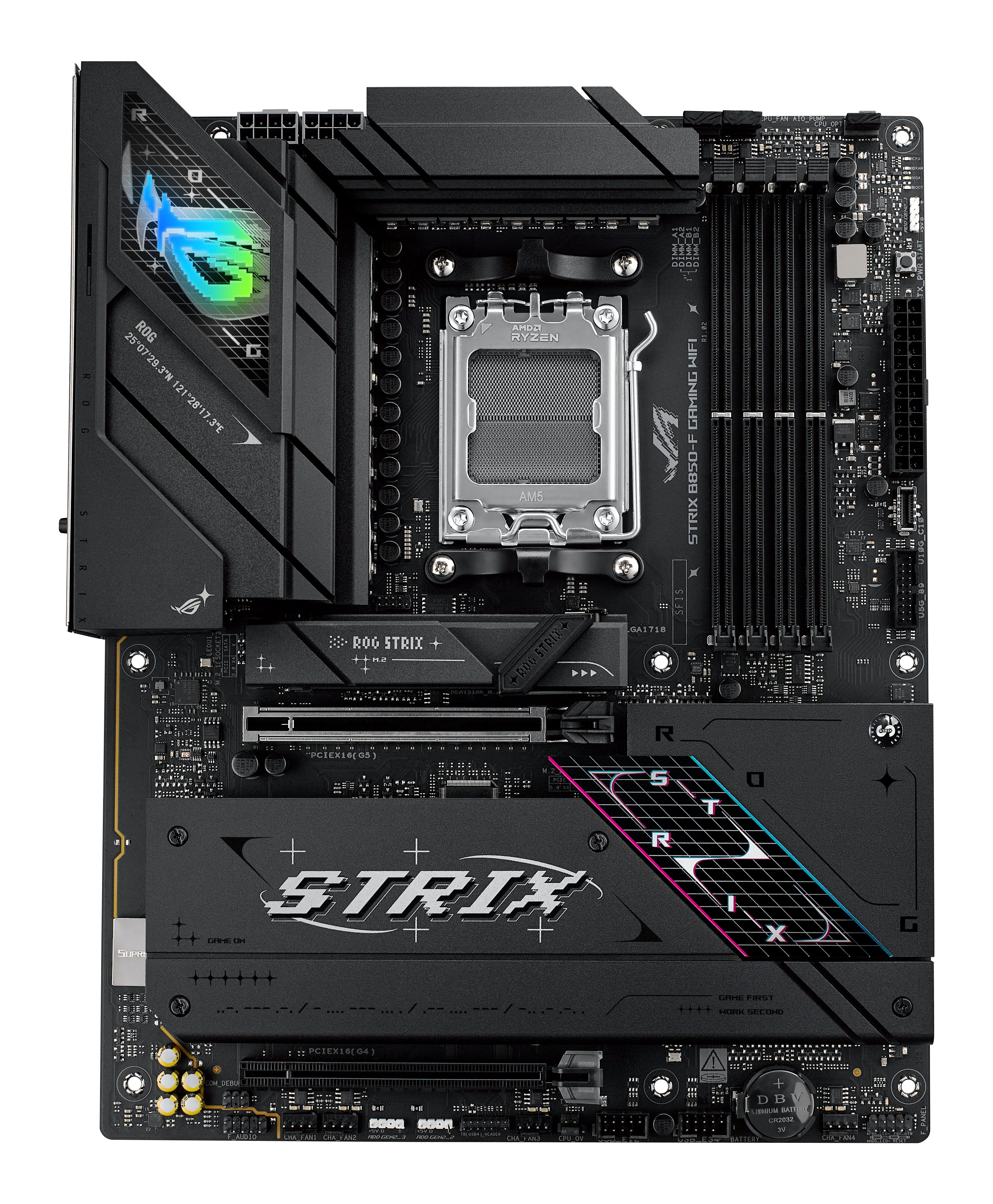 EAN 4711387771013 - ASUS ROG STRIX B850-F GAMING WIFI AMD B850 Zócalo AM5 ATX imagen 1