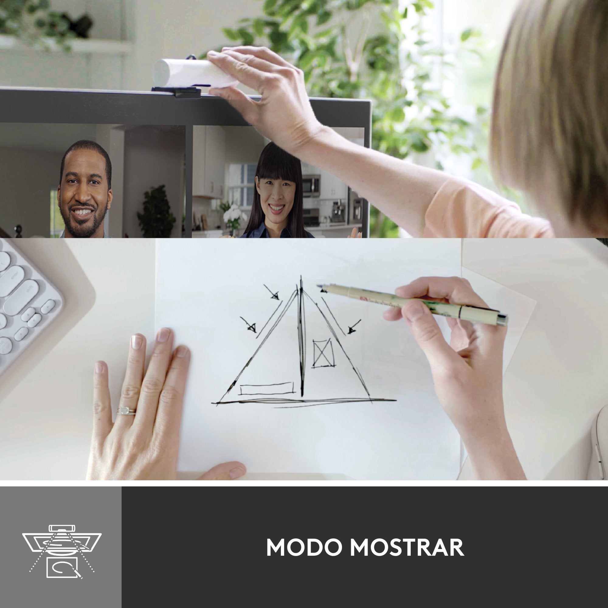 EAN 5099206104921 - Logitech 960-001428 cámara web 4 MP 1920 x 1080 Pixeles USB-C Blanco imagen 16