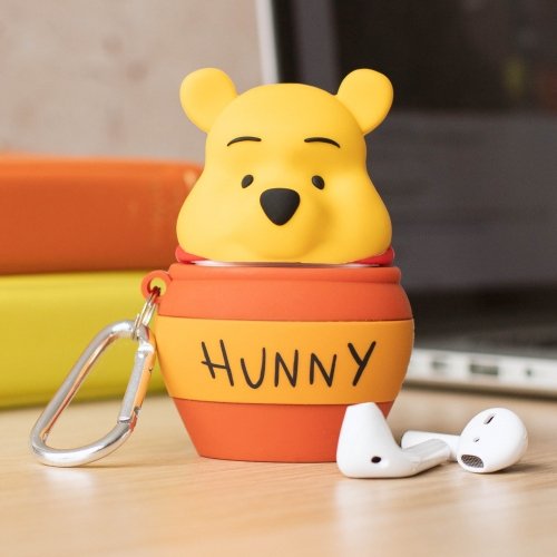 Thumbsup! Funda Powersquad Airpods "Pooh" Silicona 3d