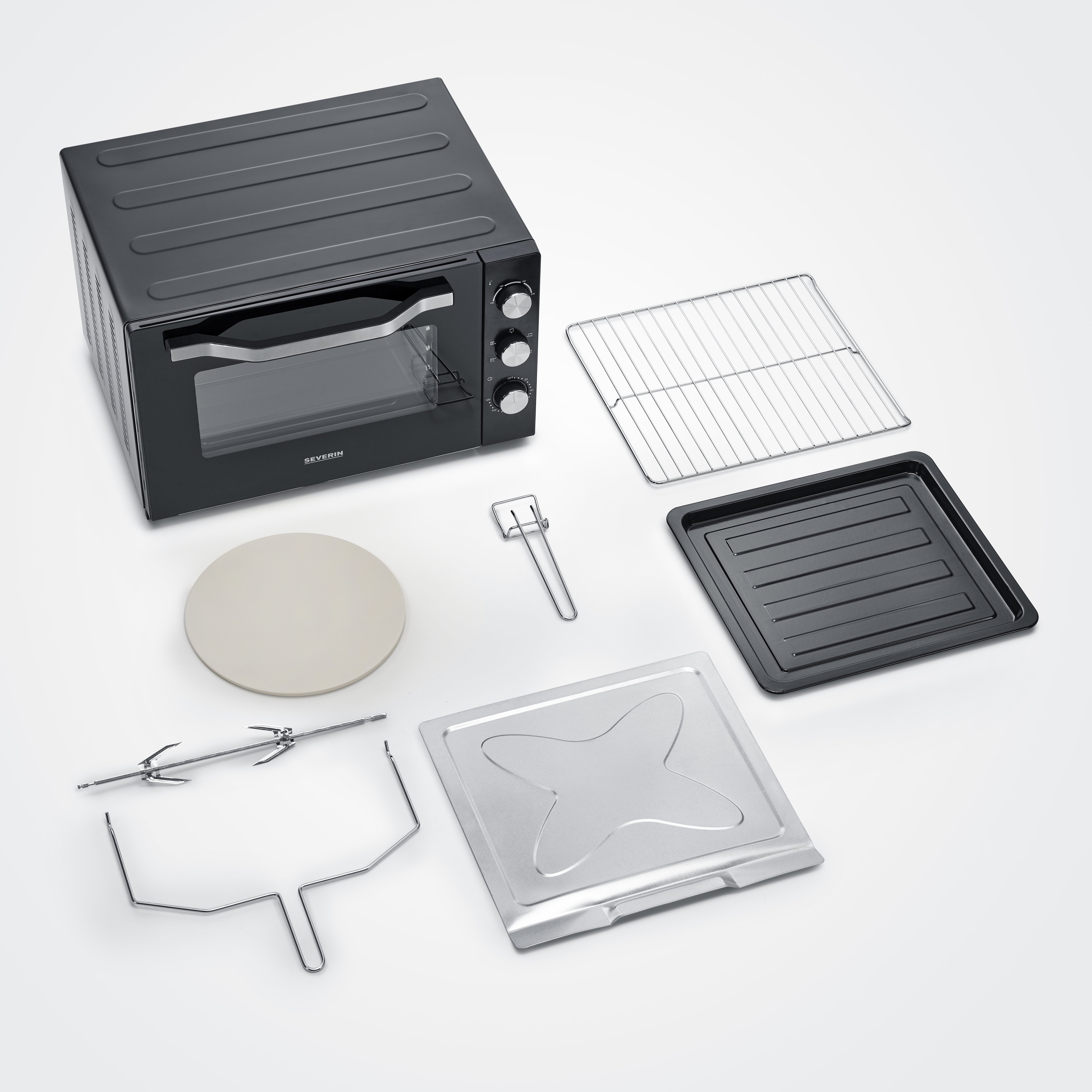 EAN 4008146040443 - Severin TO 2073 XXL horno tostador 60 L 2200 W Negro Parrilla imagen 7